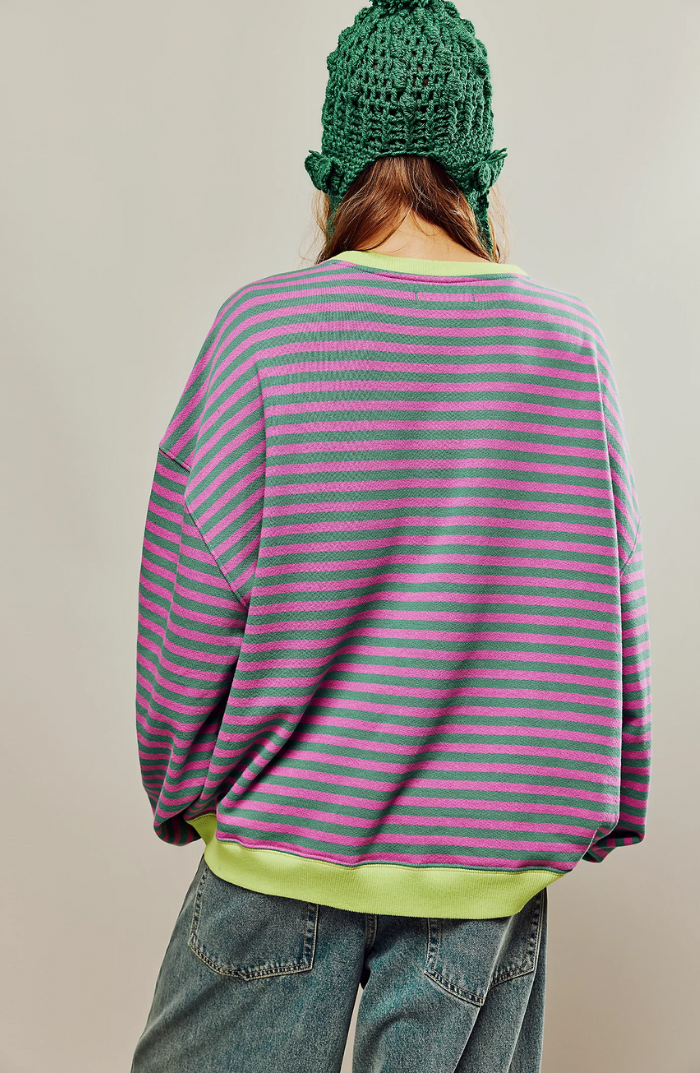 Susannah | Striped Round-Neck Sweater
