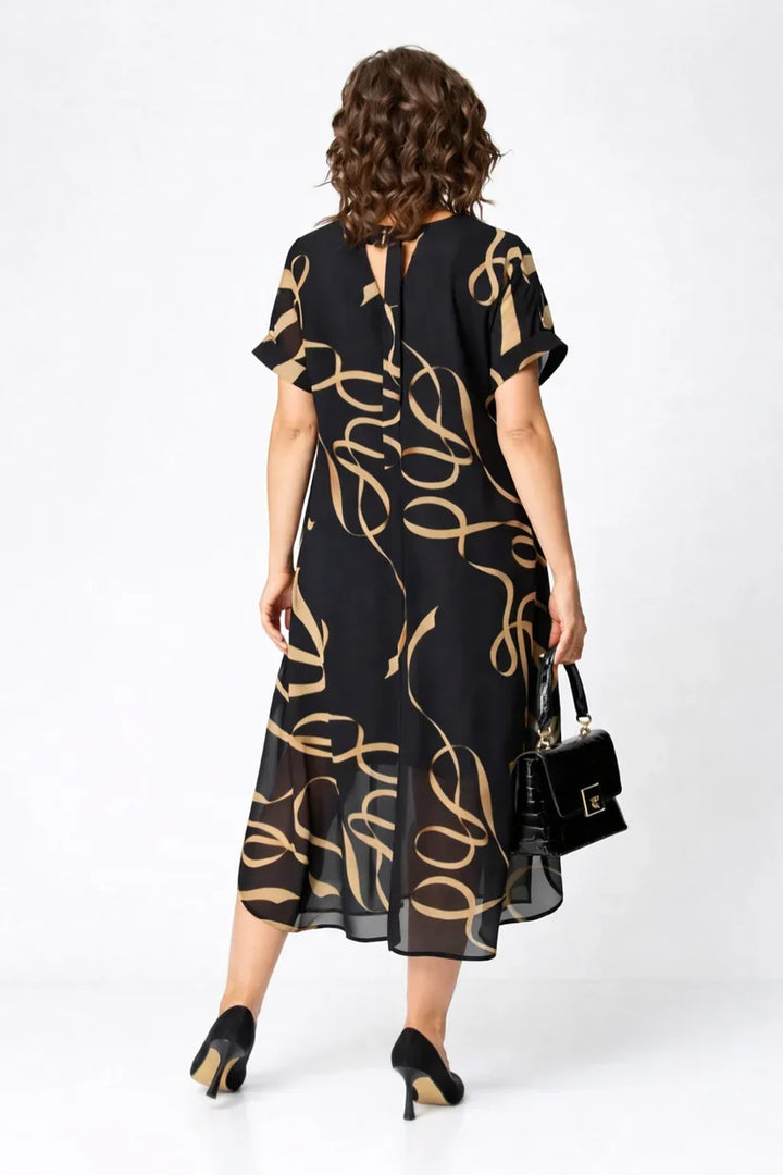 Valencia | Stylish V-Neck Mid Sleeve Dress