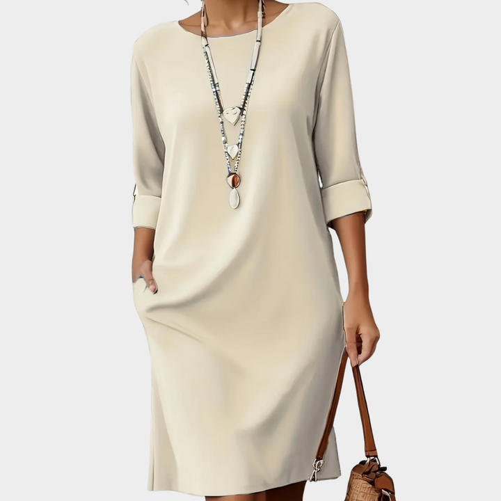 Esmae | Comfortable Round Neck Dress