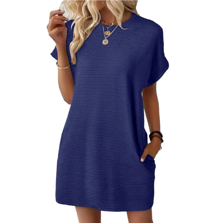 Tiffany | Minimalist Round Neck Summer Dress