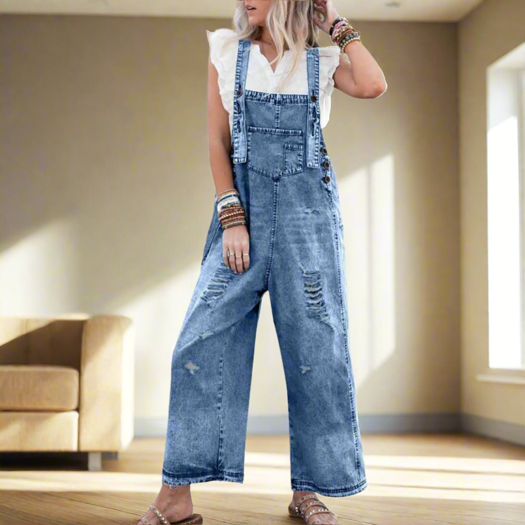 Matilda | Relaxed Denim Dungarees