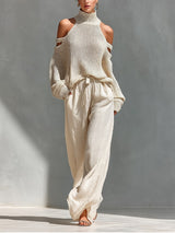 Delia | Cold-Shoulder Two-Piece Set
