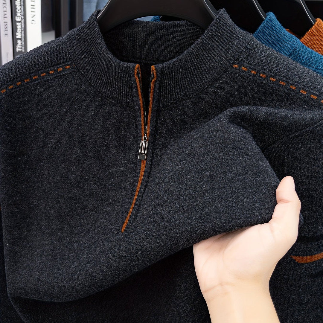 Malcolm | Half-Zip Knit Sweater