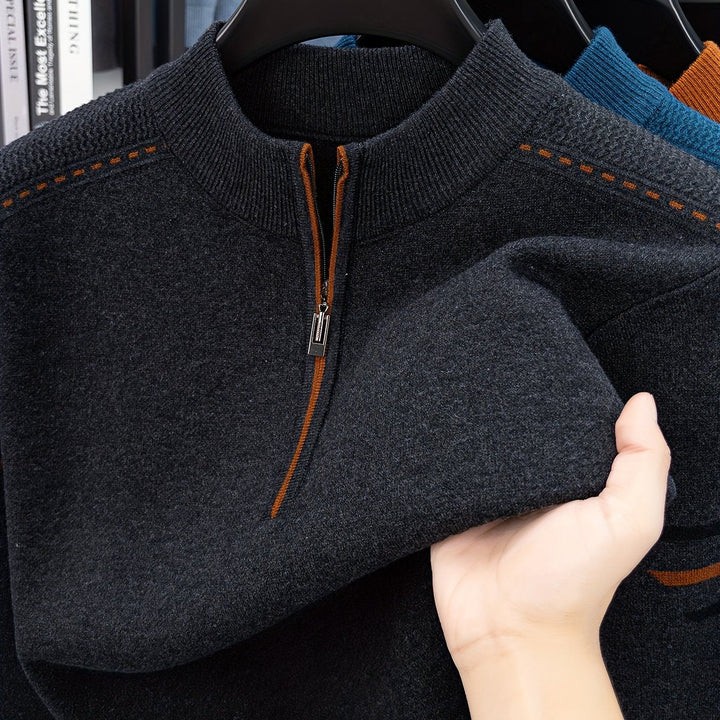 Malcolm | Half-Zip Knit Sweater