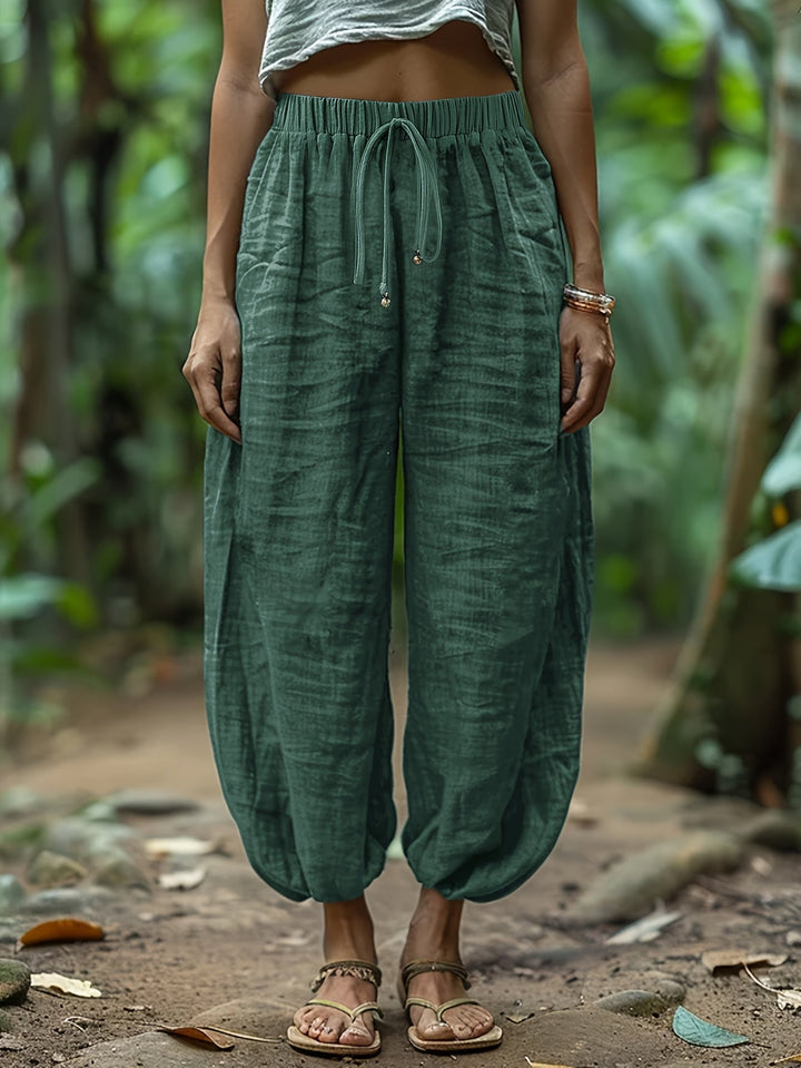 Maya | Relaxed Drawstring Harem Trousers