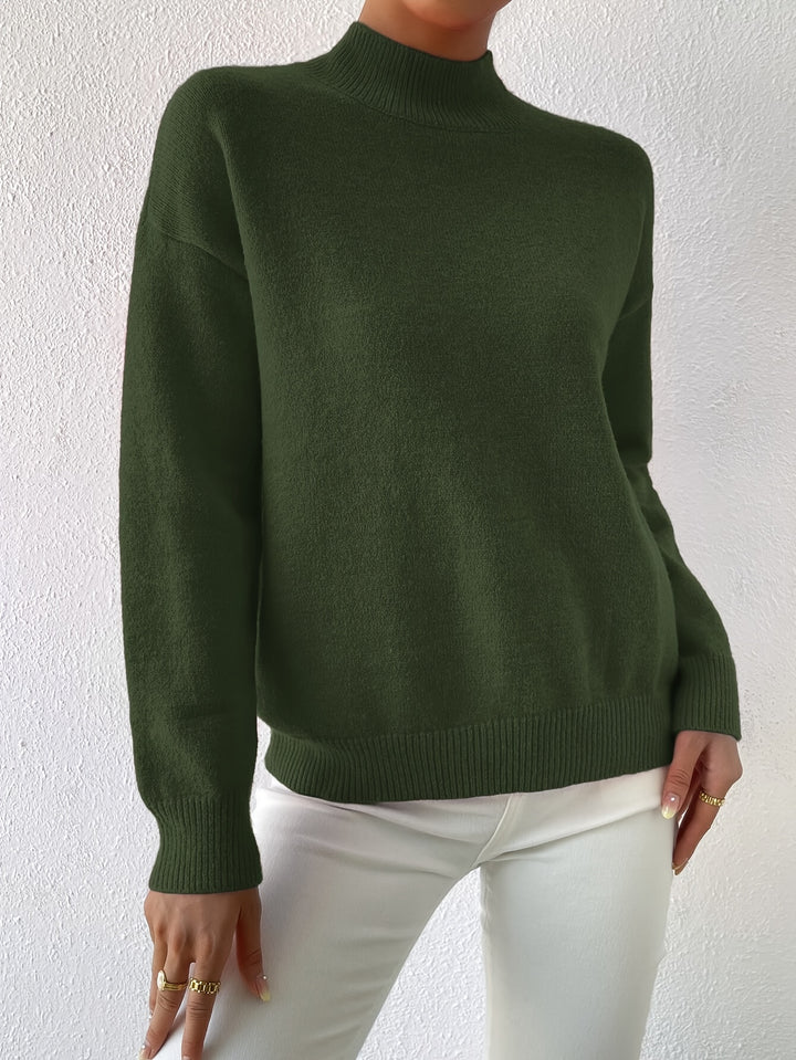 Lucille | Cozy Mock Neck Sweater