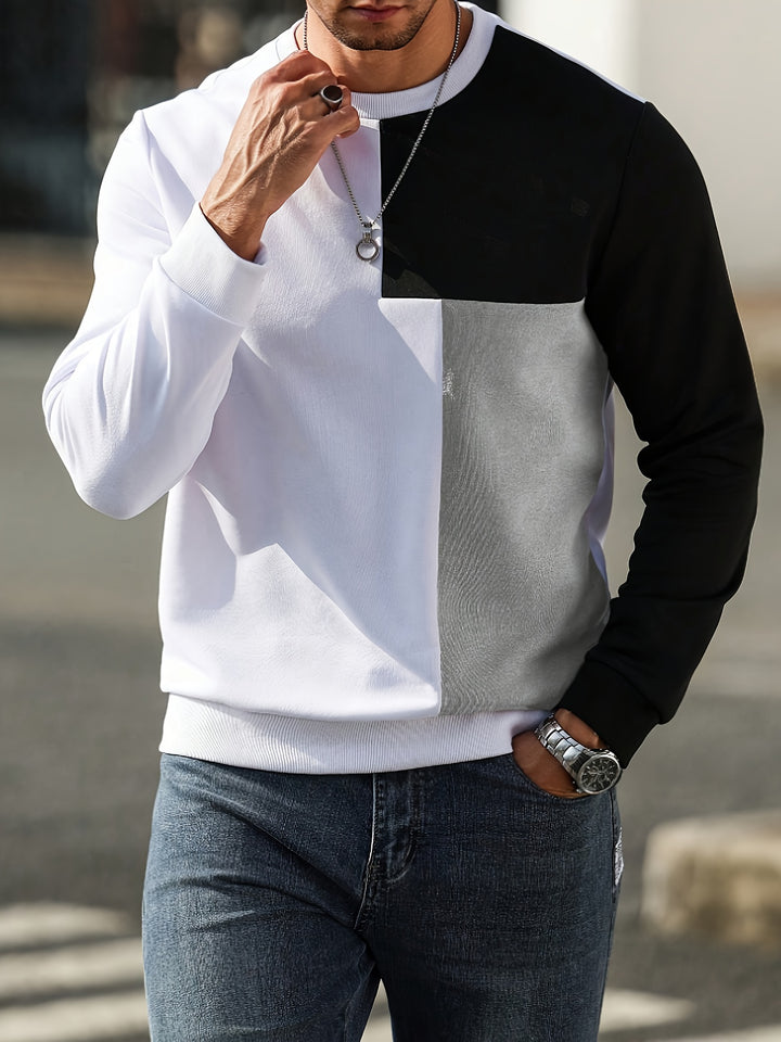 Jonah | Panelled Pullover Sweatshirt