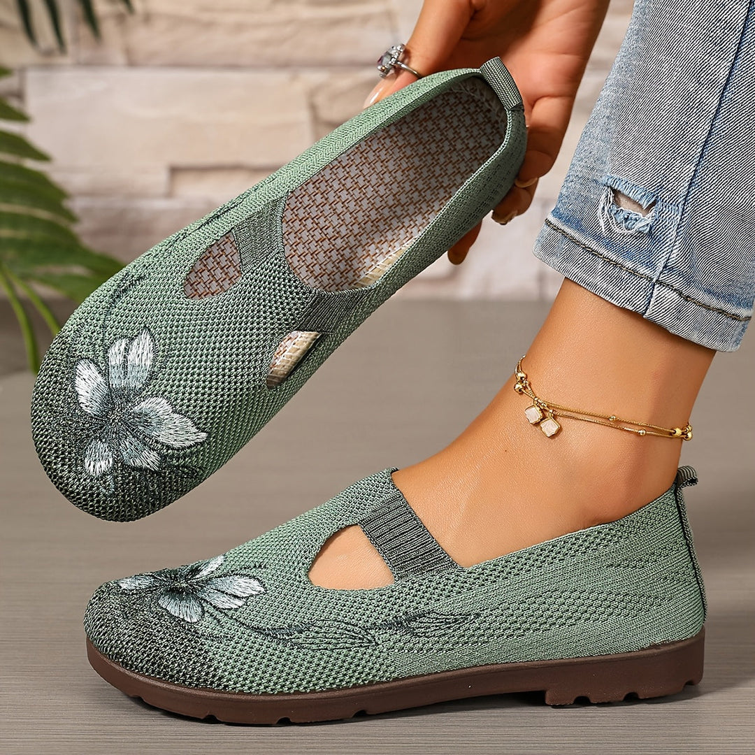 Evelyn | Floral Comfort Flats