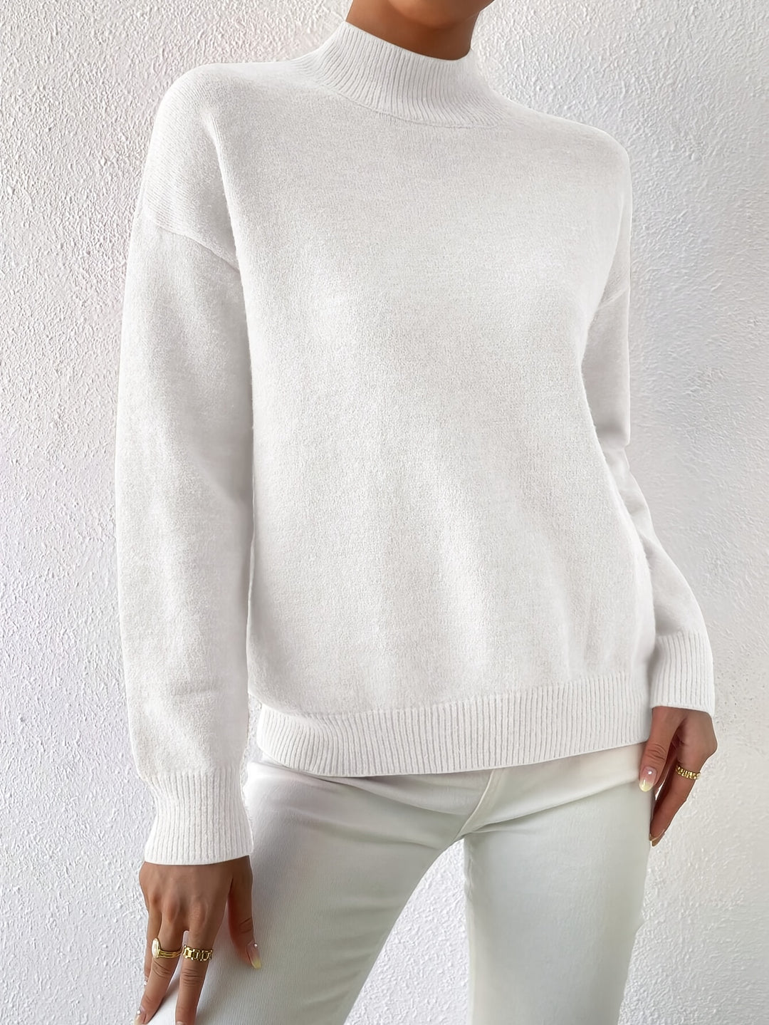 Lucille | Cozy Mock Neck Sweater