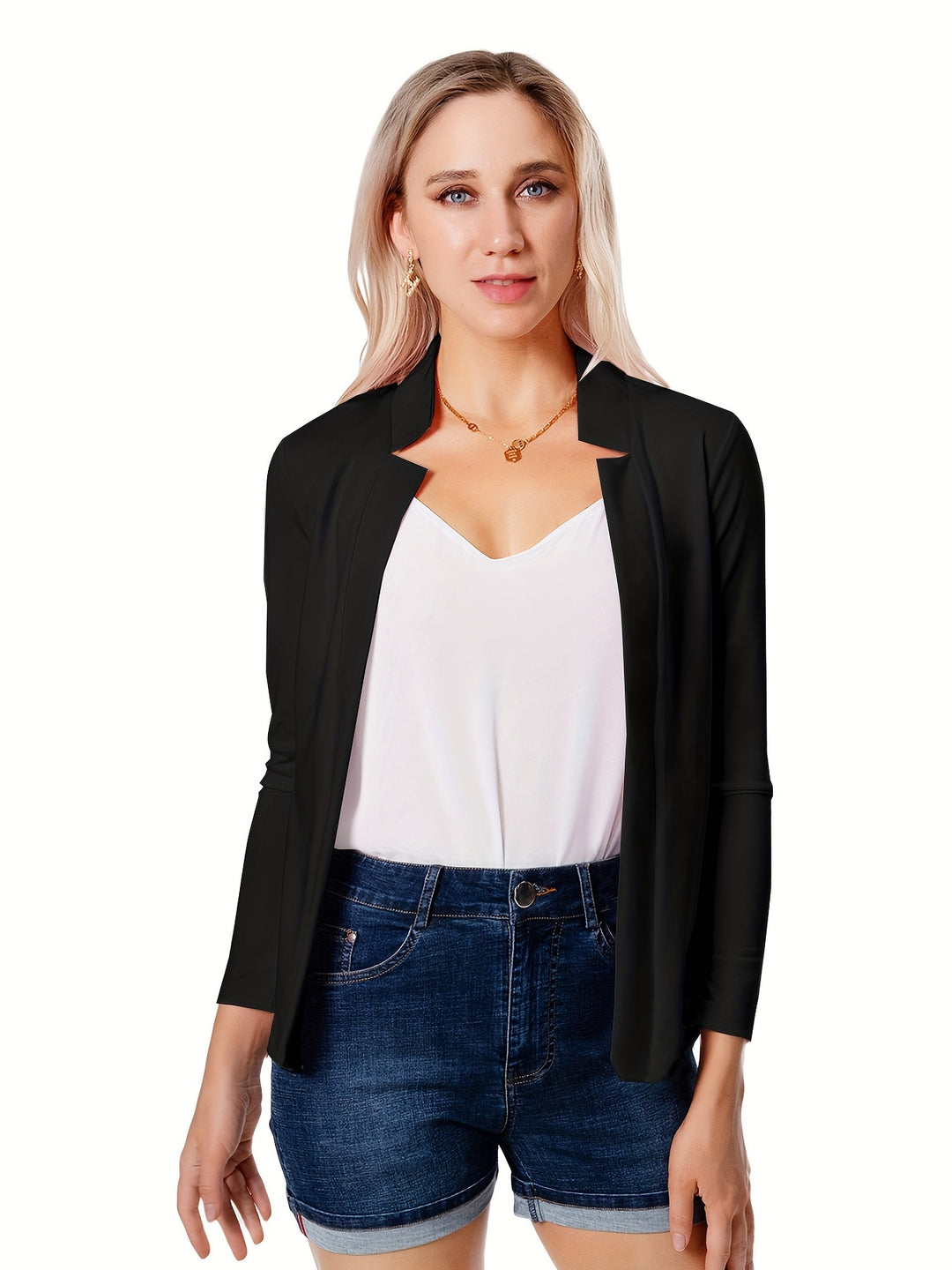 Marguerite | Open Front Tailored Blazer