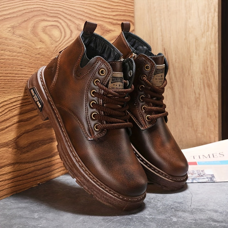 Alistair | Rugged Lace-Up High-Top Boots