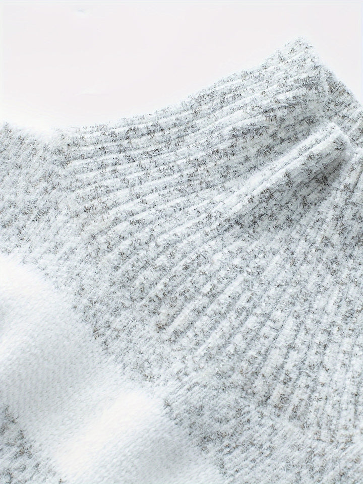 Marguerite | Cozy Striped High-Neck Sweater