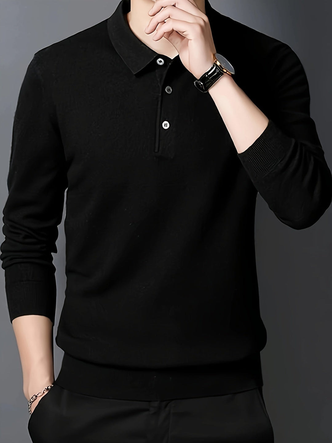 Wesley | Refined Collared Polo Sweater