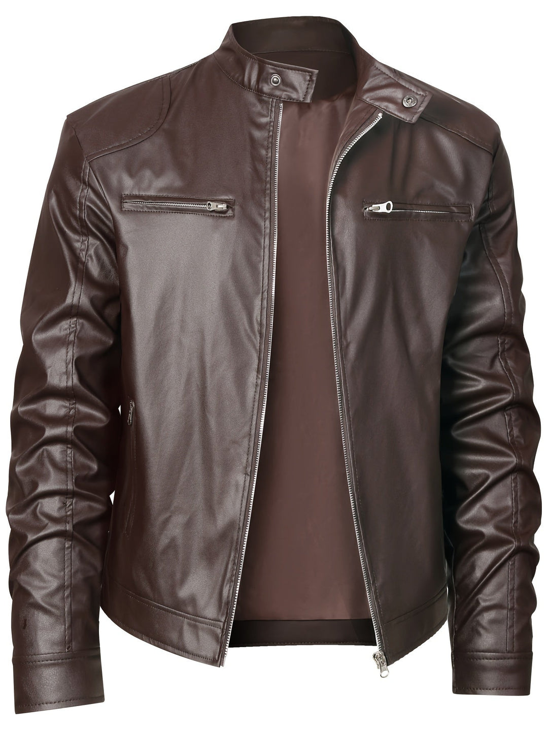 Marcus | Stand-Collar Moto Jacket