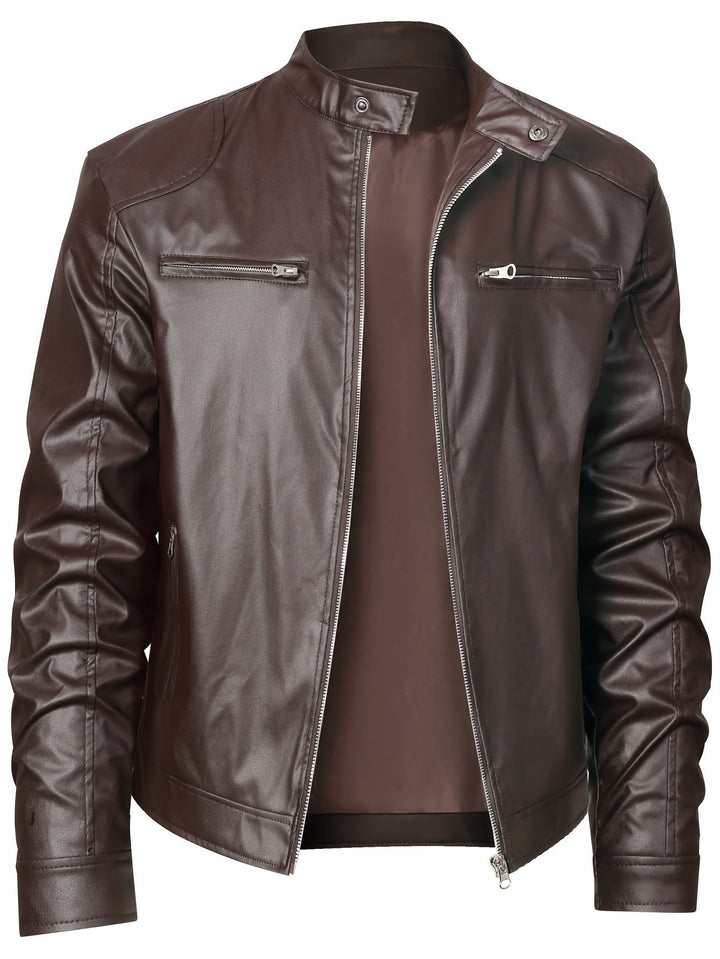 Marcus | Stand-Collar Moto Jacket