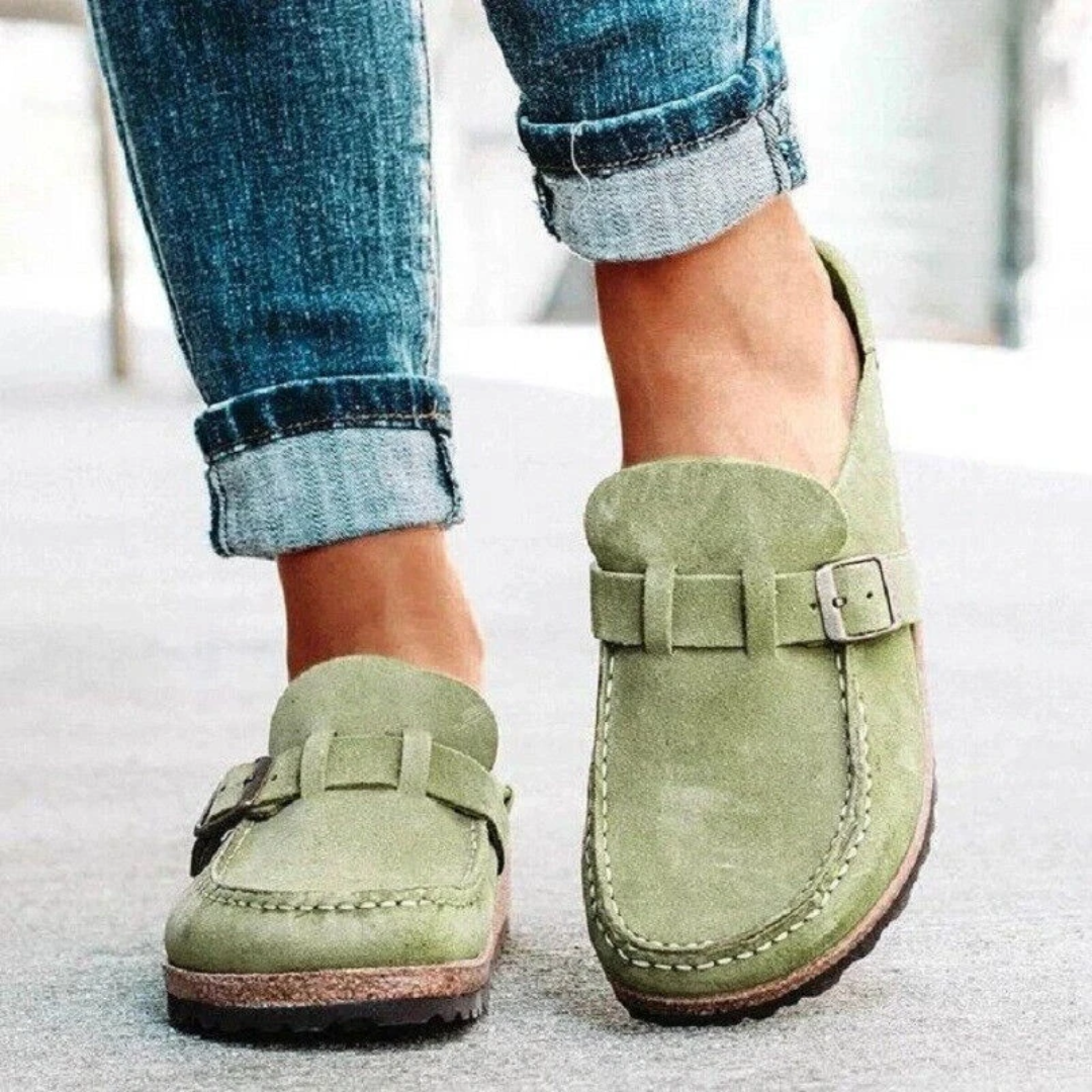 Lauren | Low Heel Buckle Loafers