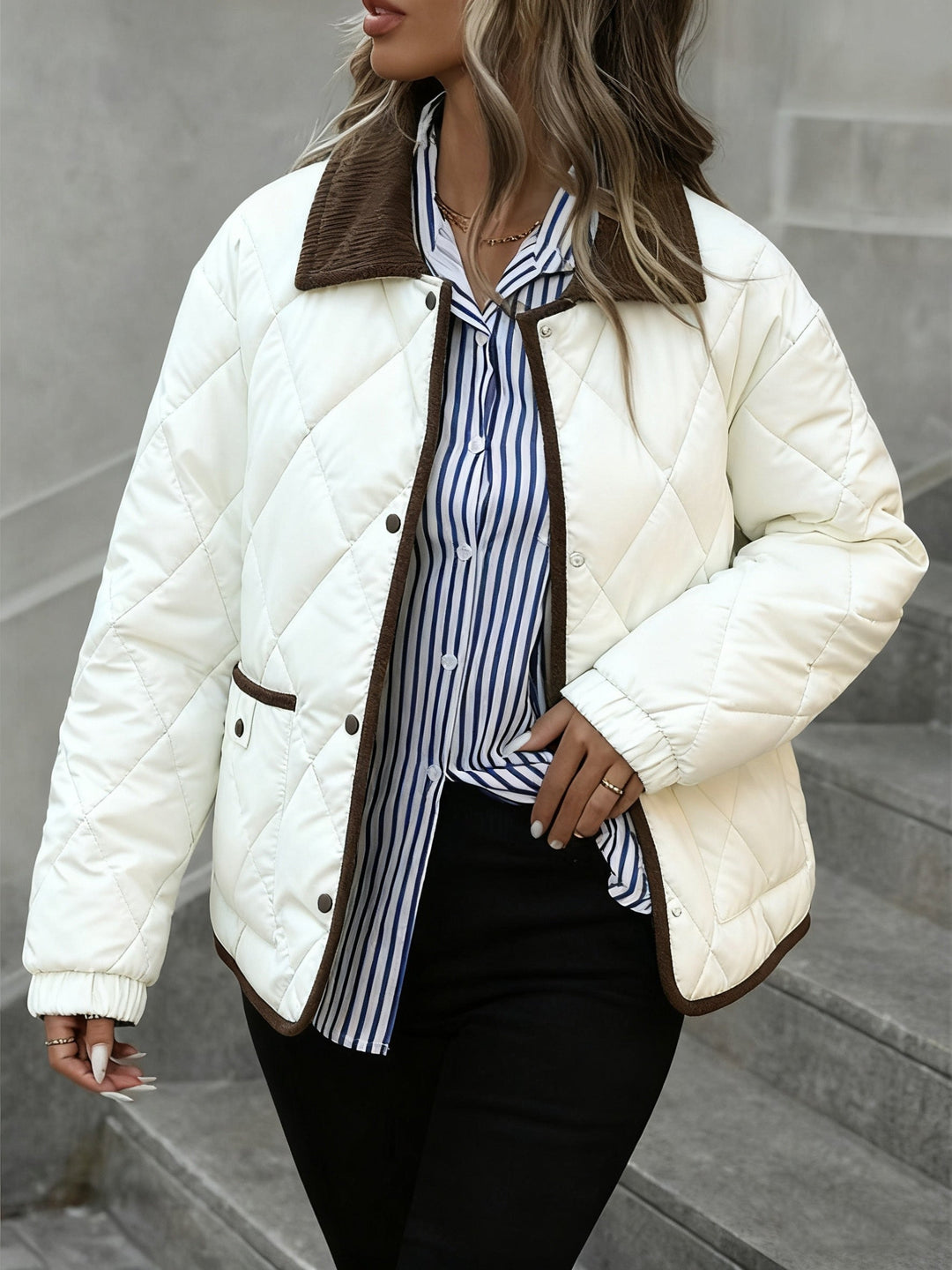 Rosalind | Quilted Diamond Padded Jacket