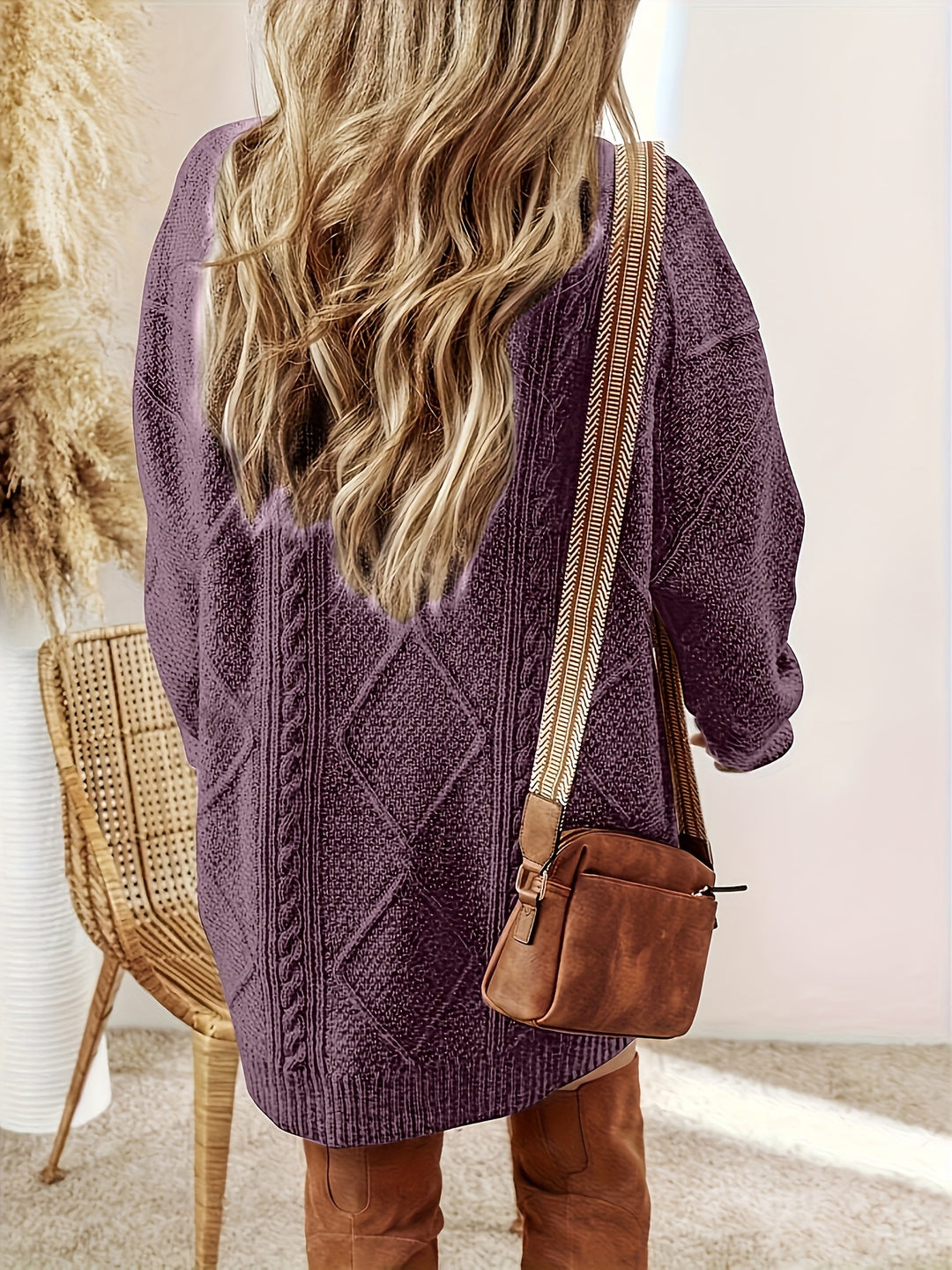 Freya | Cable-Knit Sweater Dress