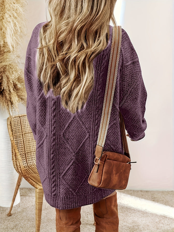 Freya | Cable-Knit Sweater Dress