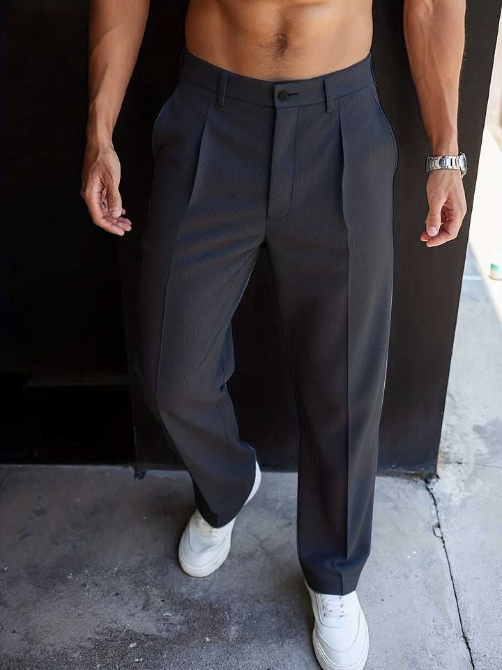 Carson | Tailored Straight-Leg Pants
