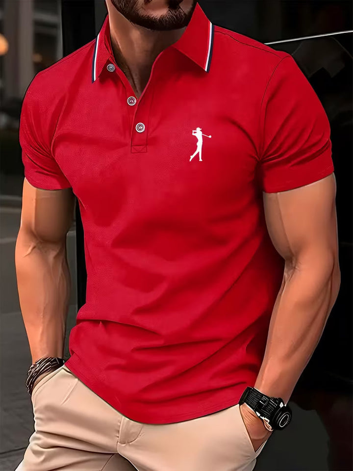 Crosby | Casual Short-Sleeve Golf Printed Shirt