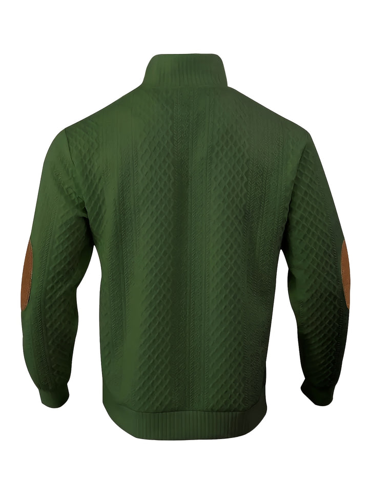 Sawyer | Textured Stand-Collar Sweater