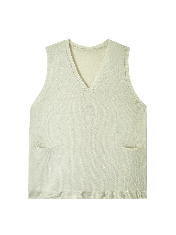Annalise | Relaxed V-Neck Sweater Vest