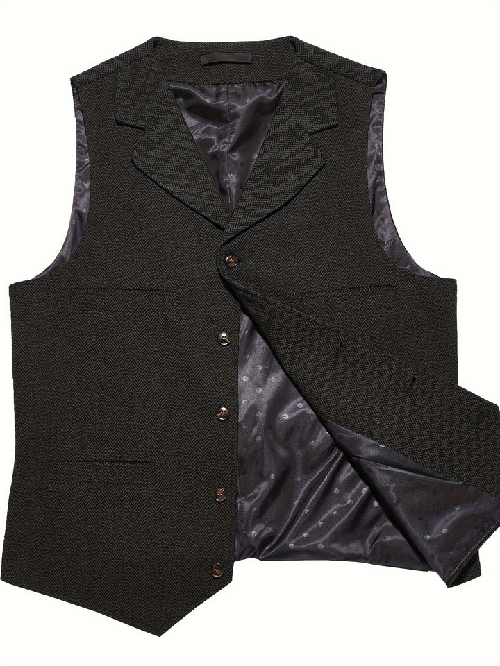 Baxter | Herringbone Tailored Vest