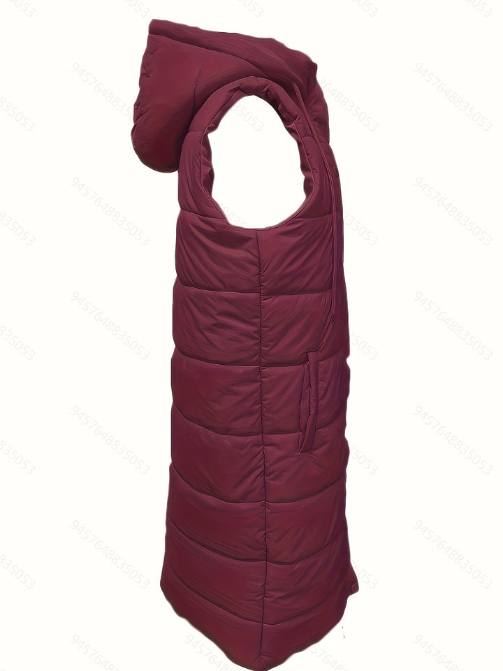 Odessa | Longline Hooded Puffer Vest