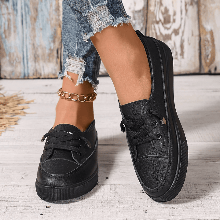 Natasha | Classic Orthopedic Insoles Laced Shoes