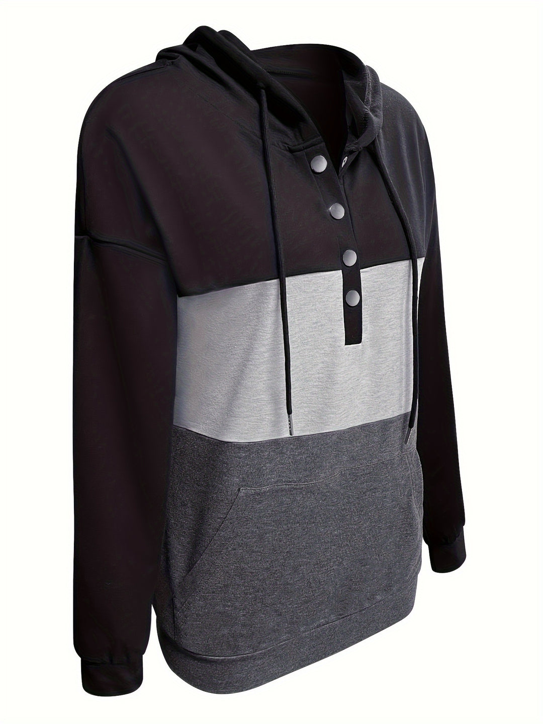 Tamsin | Colour Block Drawstring Hoodie