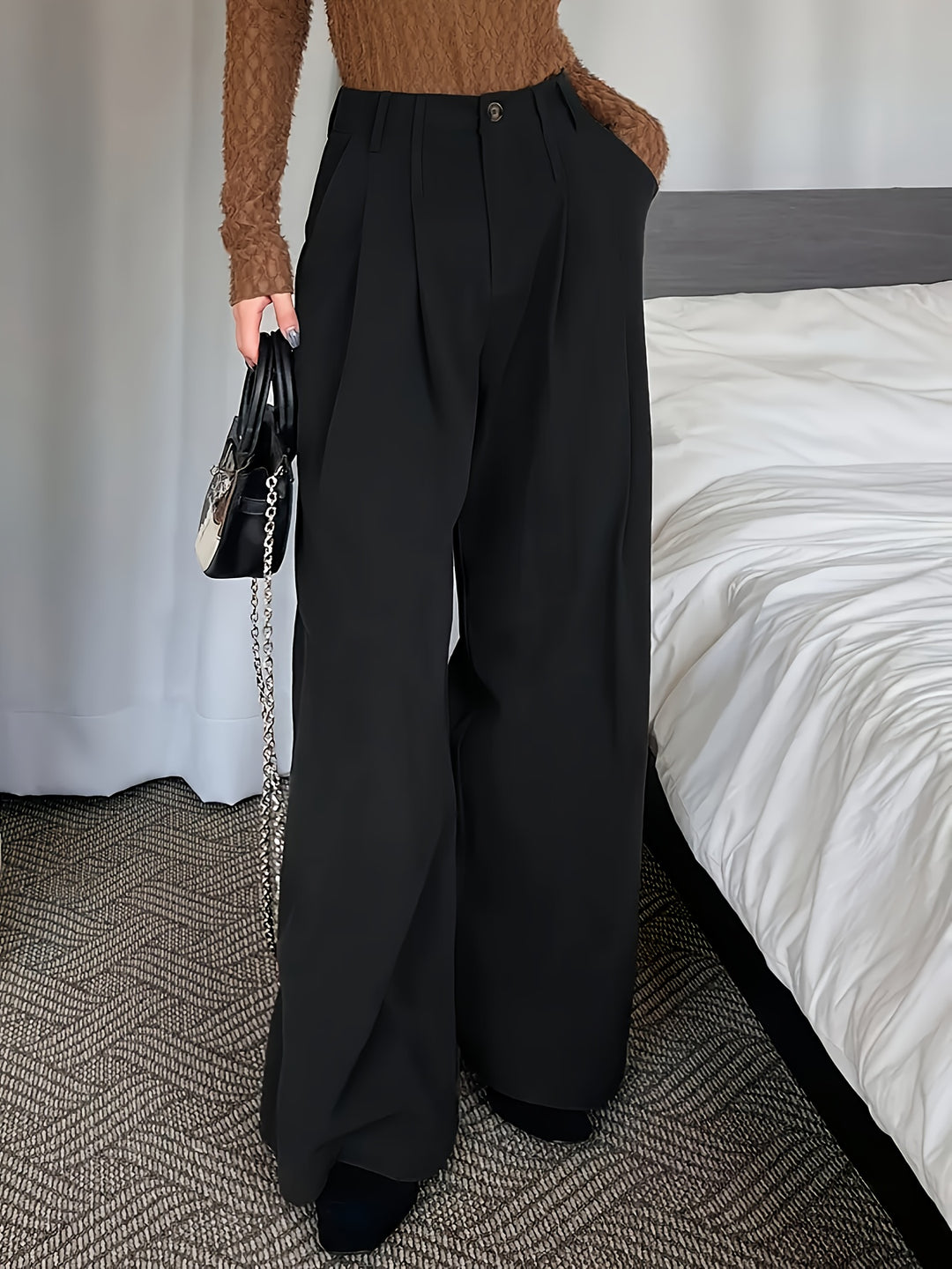Harriet | Pleated Wide-Leg Pants