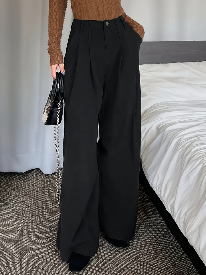 Harriet | Pleated Wide-Leg Pants