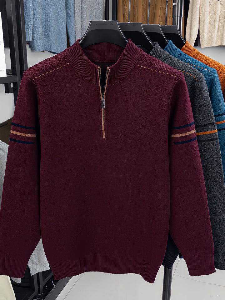Malcolm | Half-Zip Knit Sweater