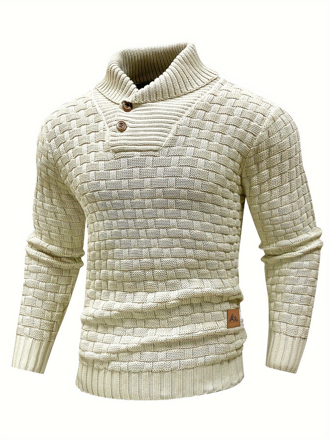 Garrett | Textured Shawl-Collar Sweater