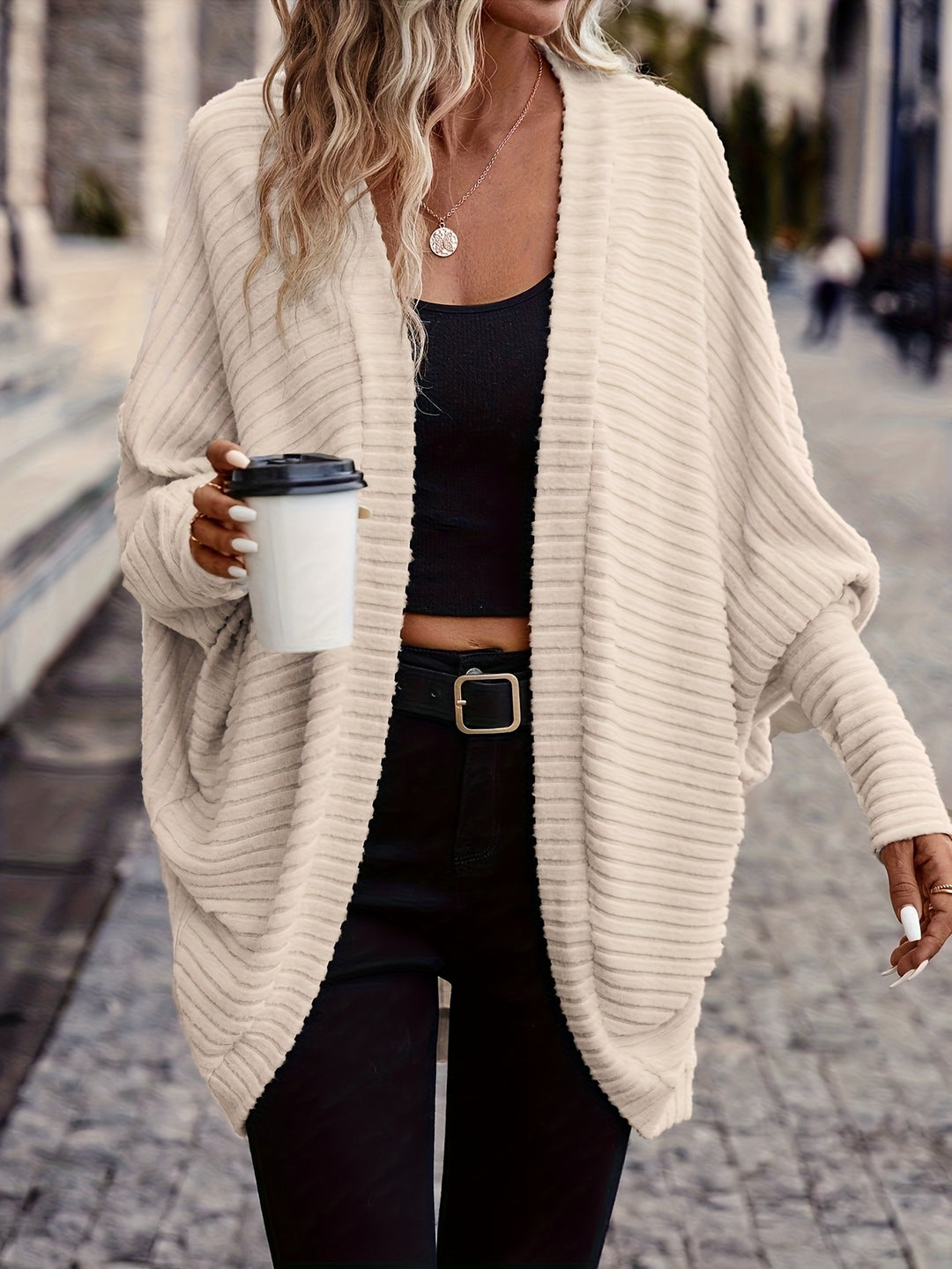 Lucille | Relaxed Open-Front Cardigan