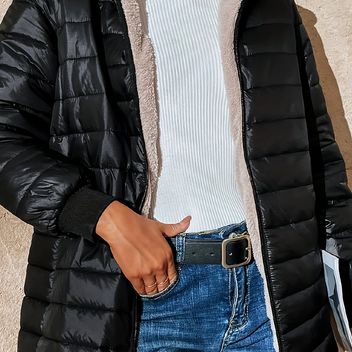 Maureen | Cozy Longline Zip-Up Coat