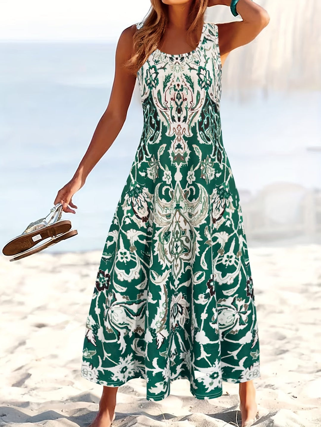 Shannon | Sleeveless Floral Summer Dress