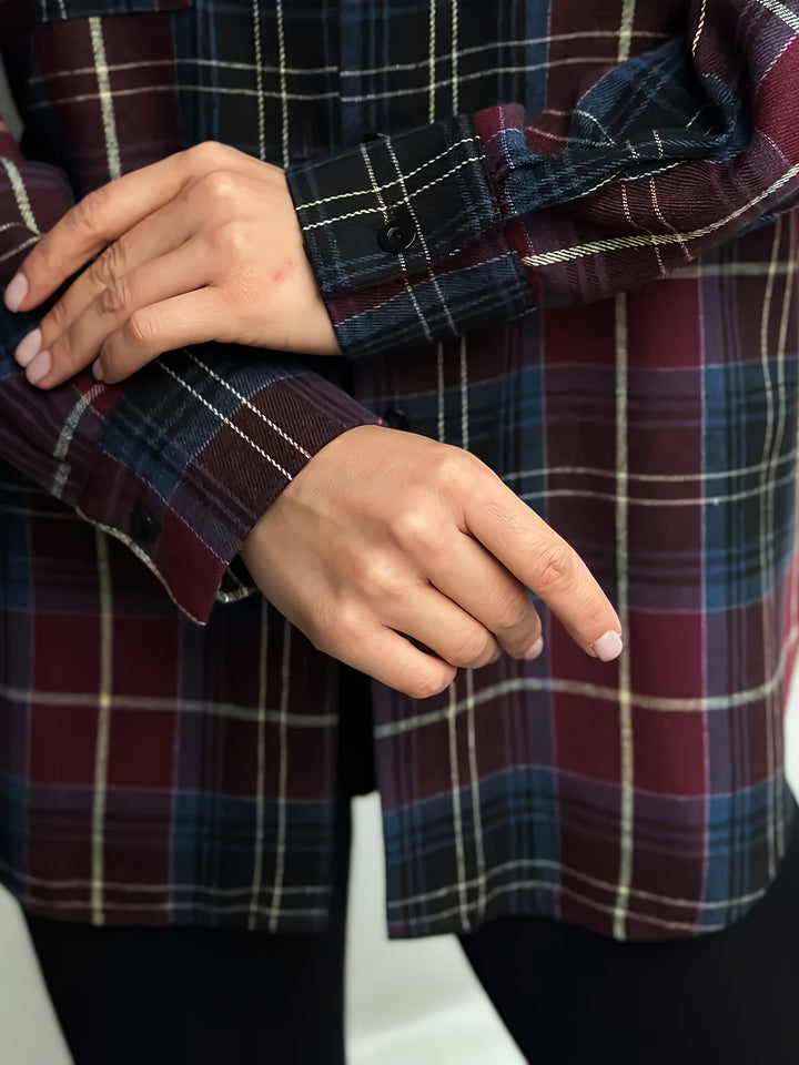 Rosemary | Relaxed Checkered Shirt
