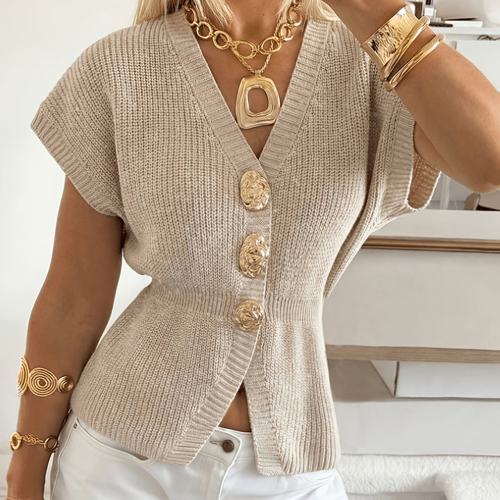 Sylvia | Button-Front Knit Cardigan