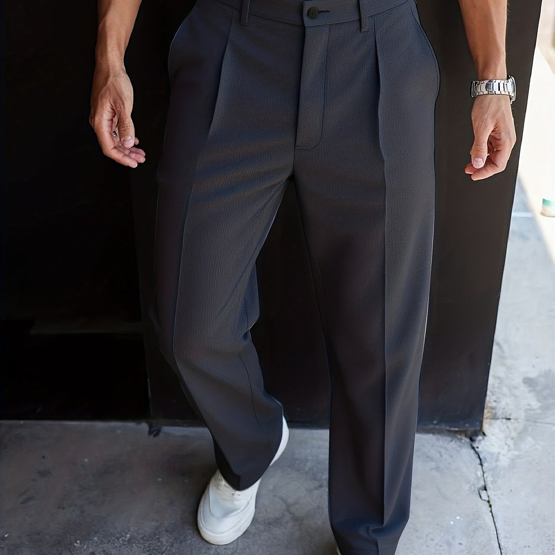 Carson | Tailored Straight-Leg Pants