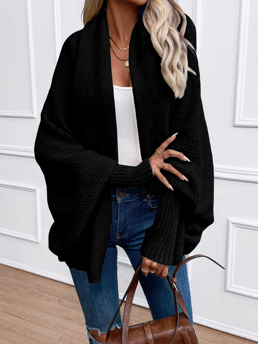 Rosalyn | Draped Shawl-Collar Cardigan