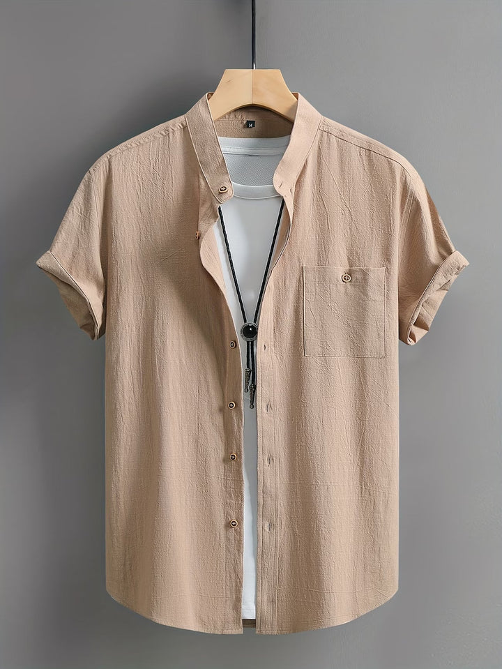 Stefan | Classic Button Short Sleeve Shirt