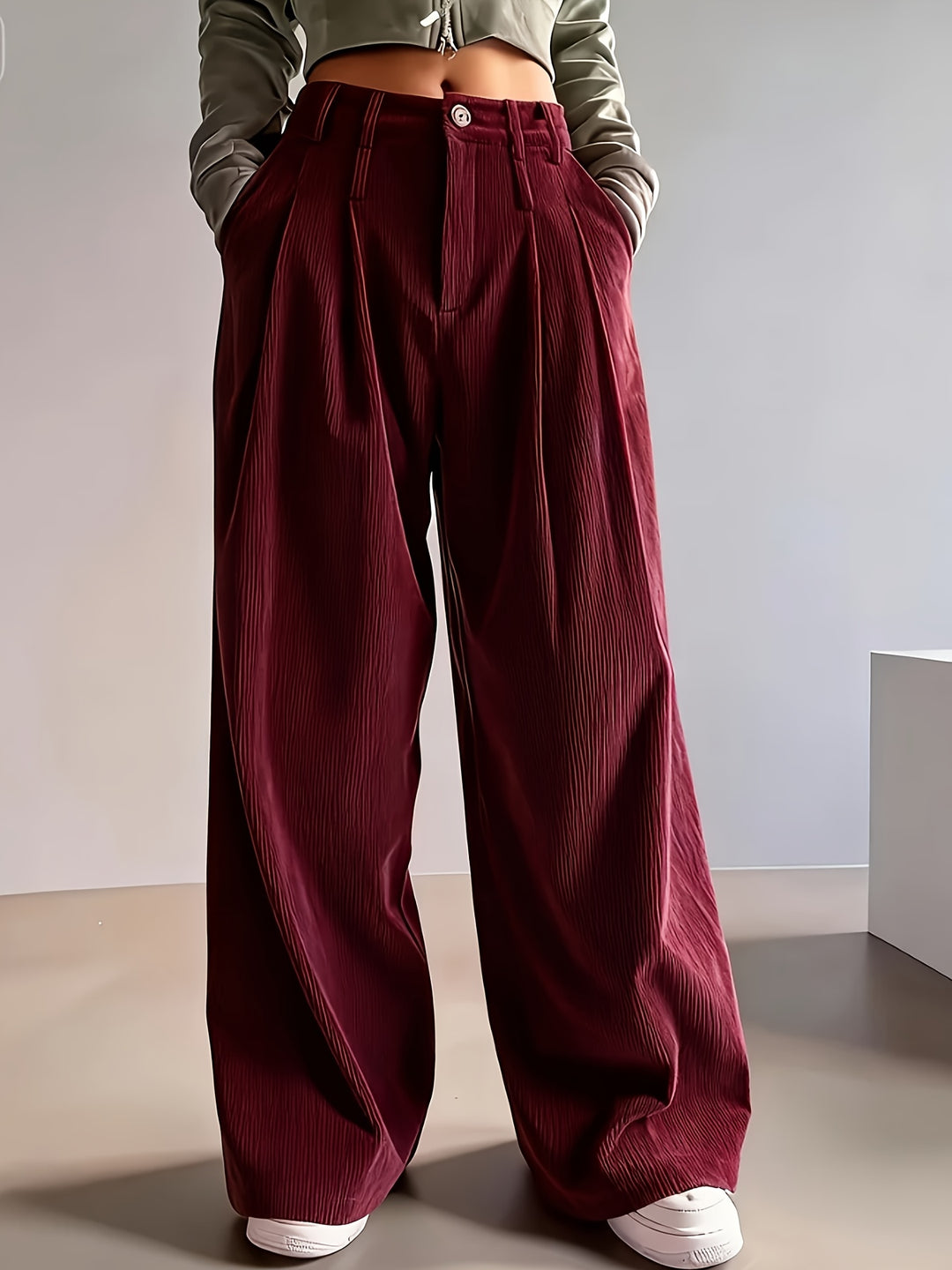 Harriet | Pleated Wide-Leg Pants