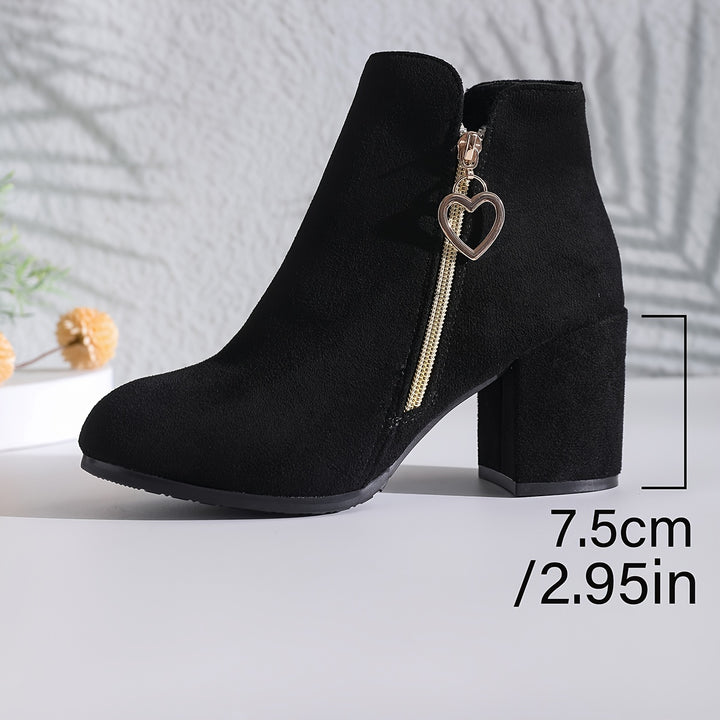 Delphina | Refined Chunky-Heel Ankle Boots