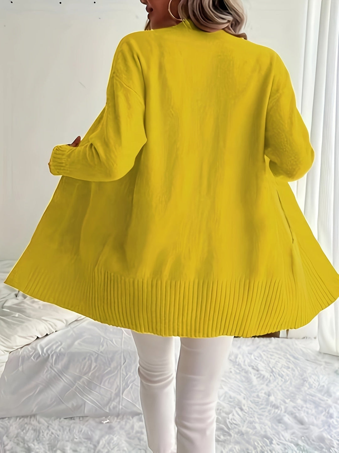 Miriam | Open-Front Draped Cardigan
