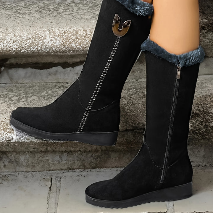Lorna | Cozy Fur-Trimmed Winter Boots