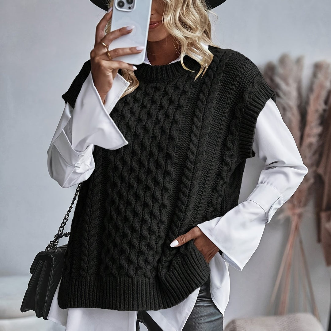 Rosetta | Cable-Knit Sweater Vest