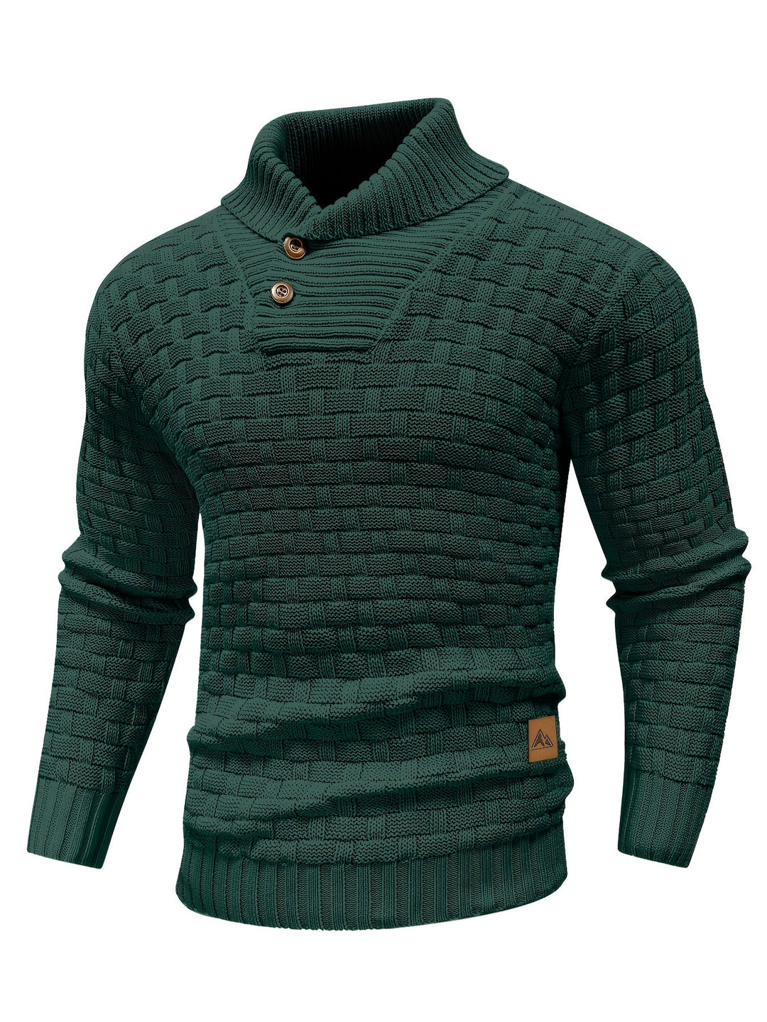Garrett | Textured Shawl-Collar Sweater