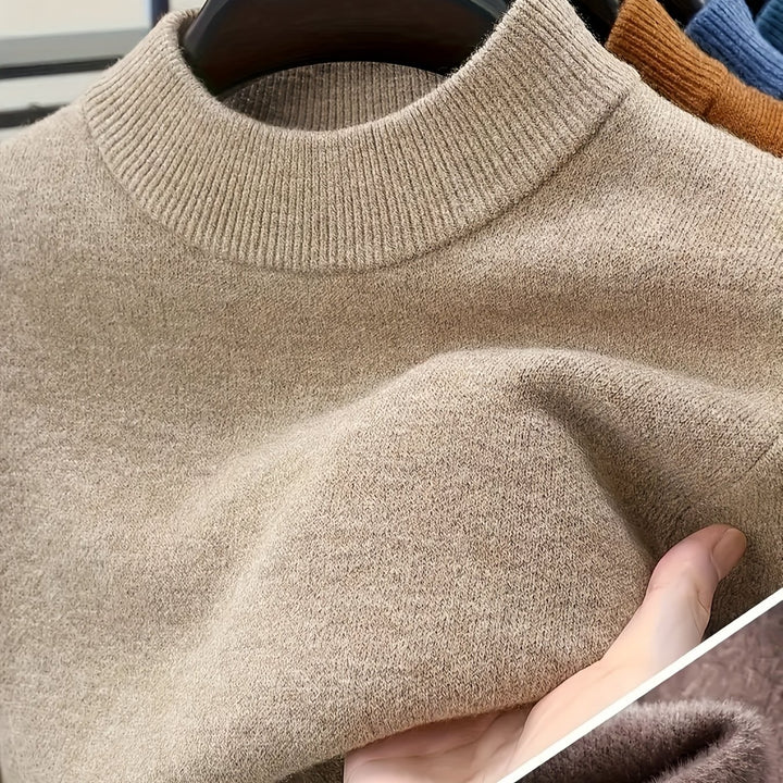 Calvin | Refined Mock Neck Sweater